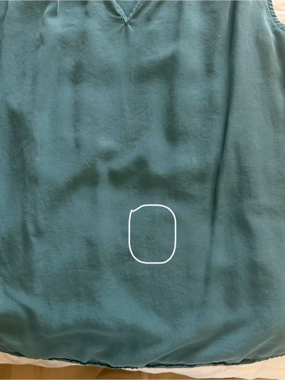 CLOTH & STONE Sleeveless Blue-Green Top, Medium - Picture 6 of 7